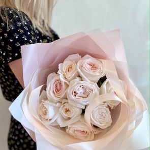 Букет белоснежных роз - Вайт Охара